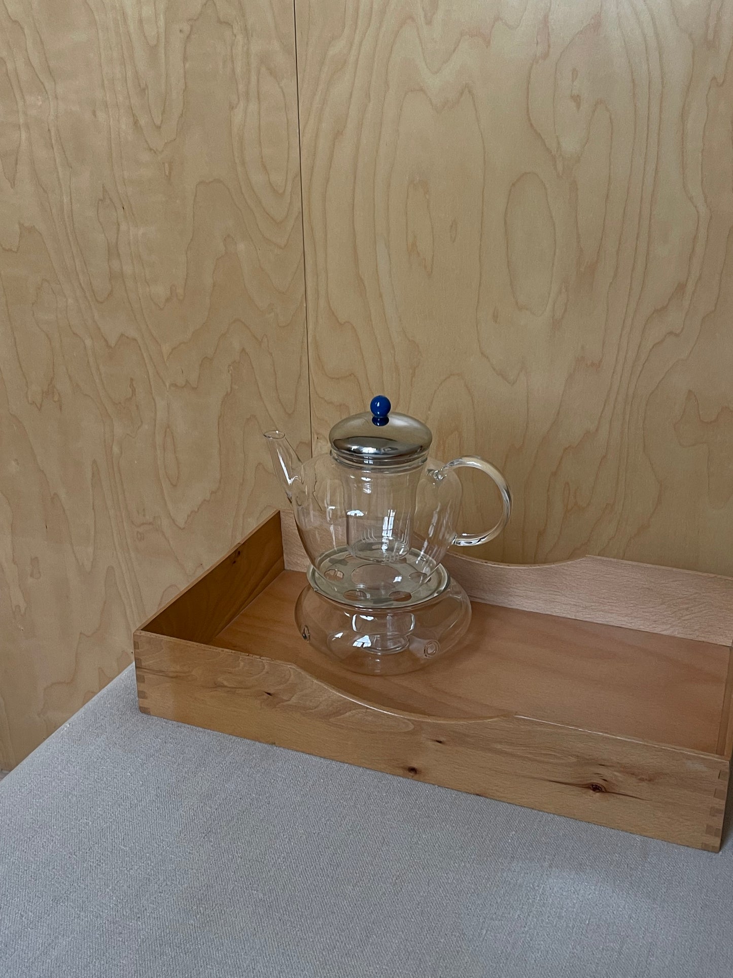 Glass Teapot with warmer