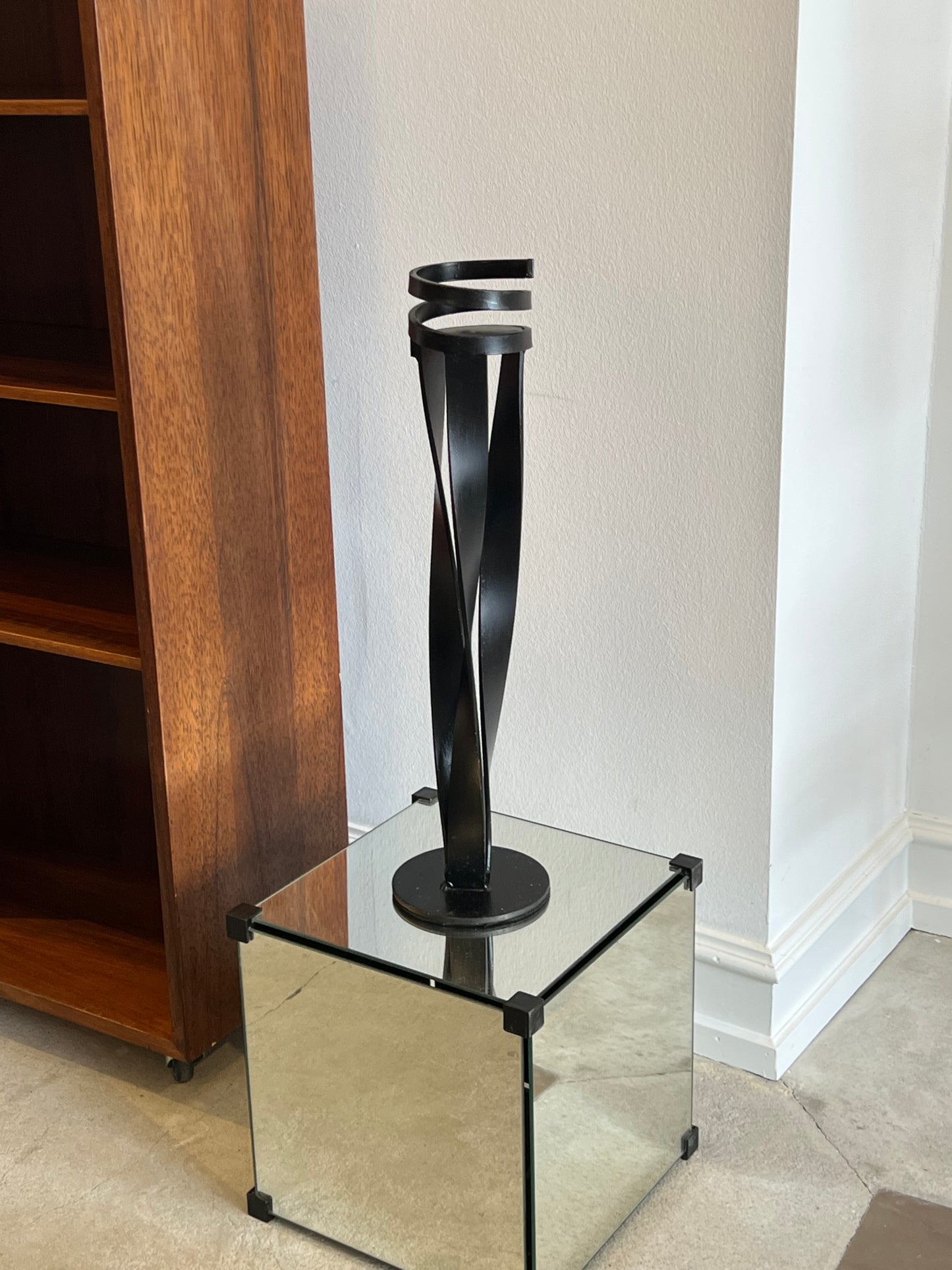 Large iron candle holder