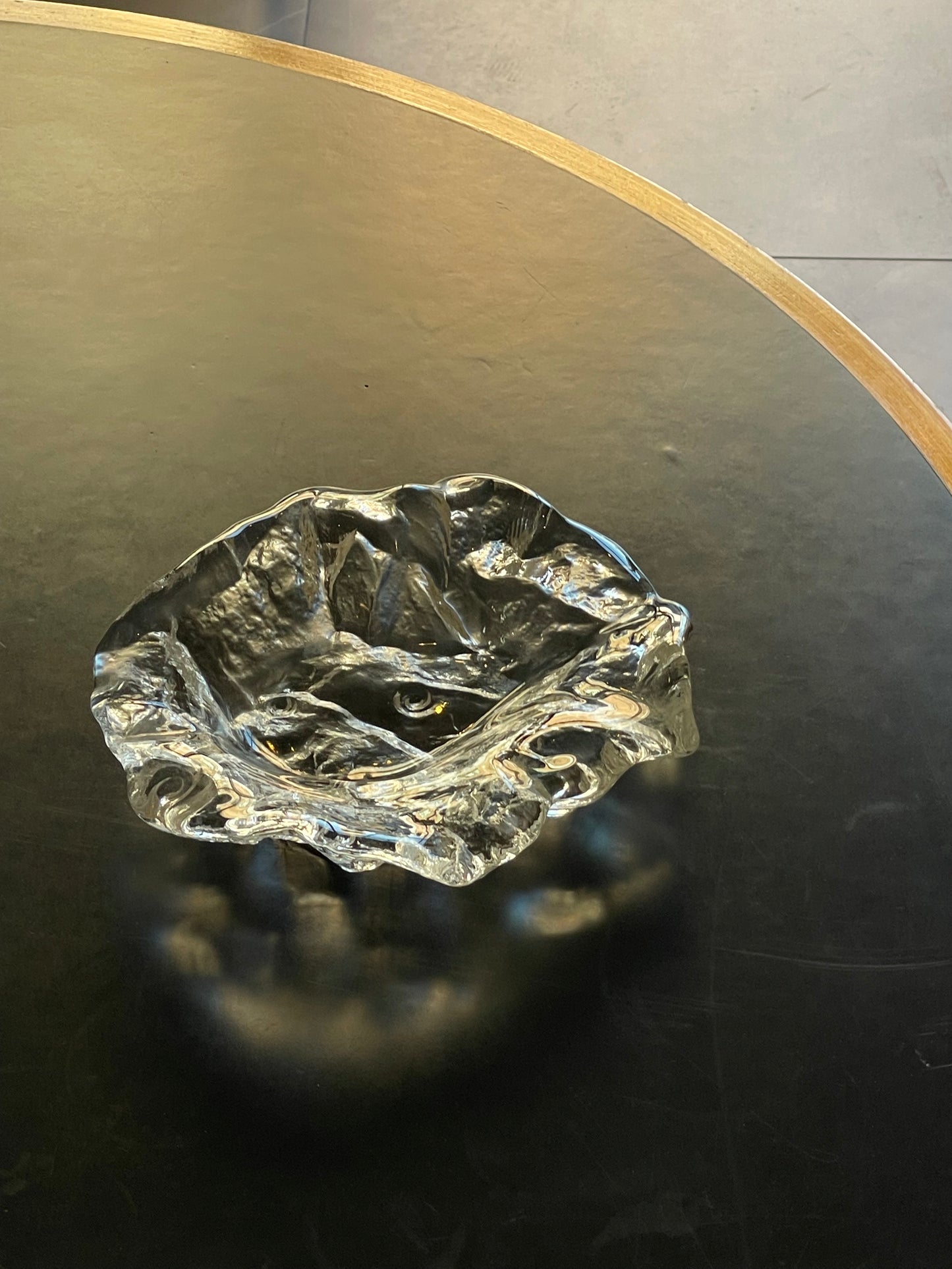 Chunky Fossil glass bowl