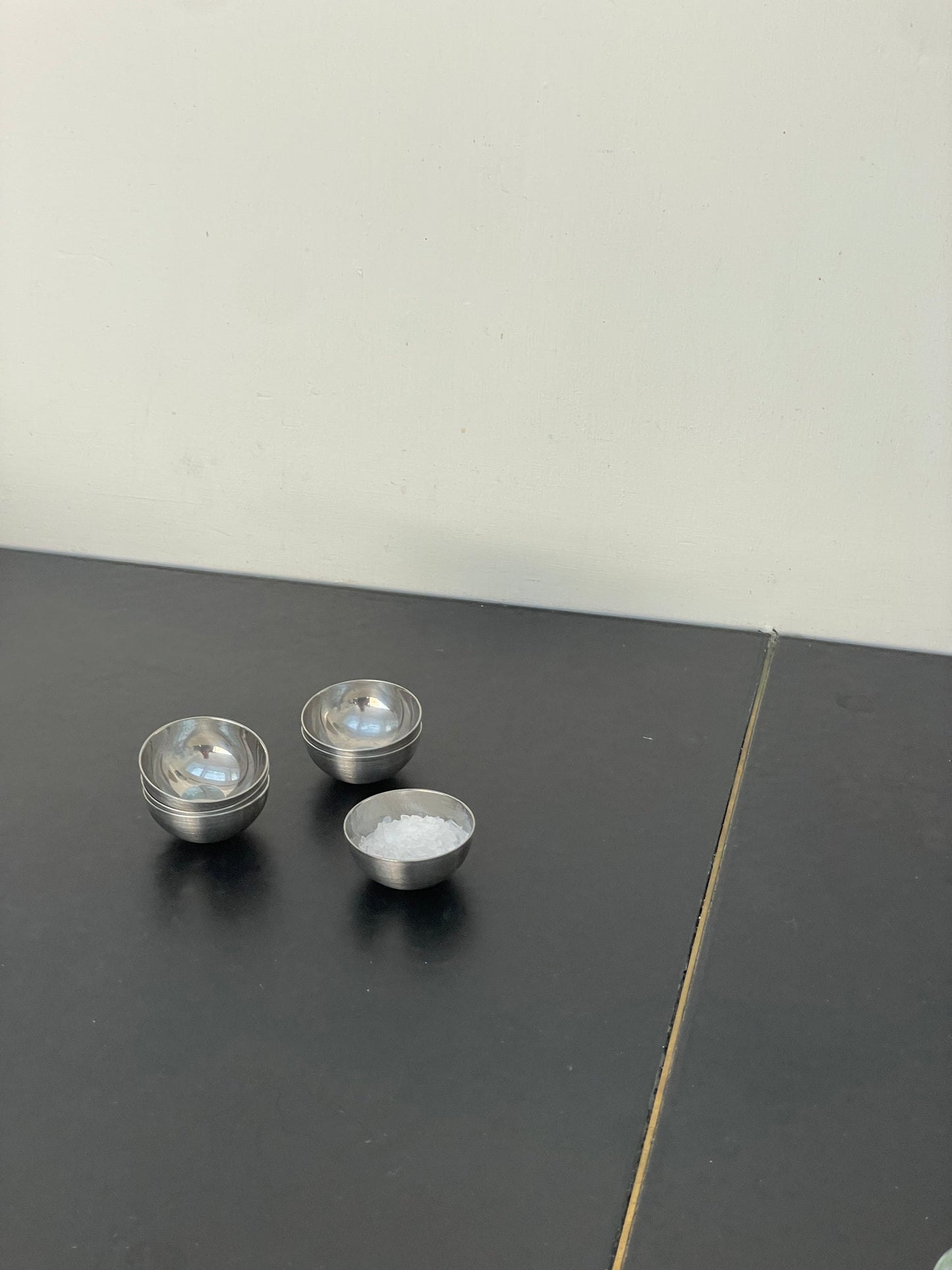 Steel salt cup