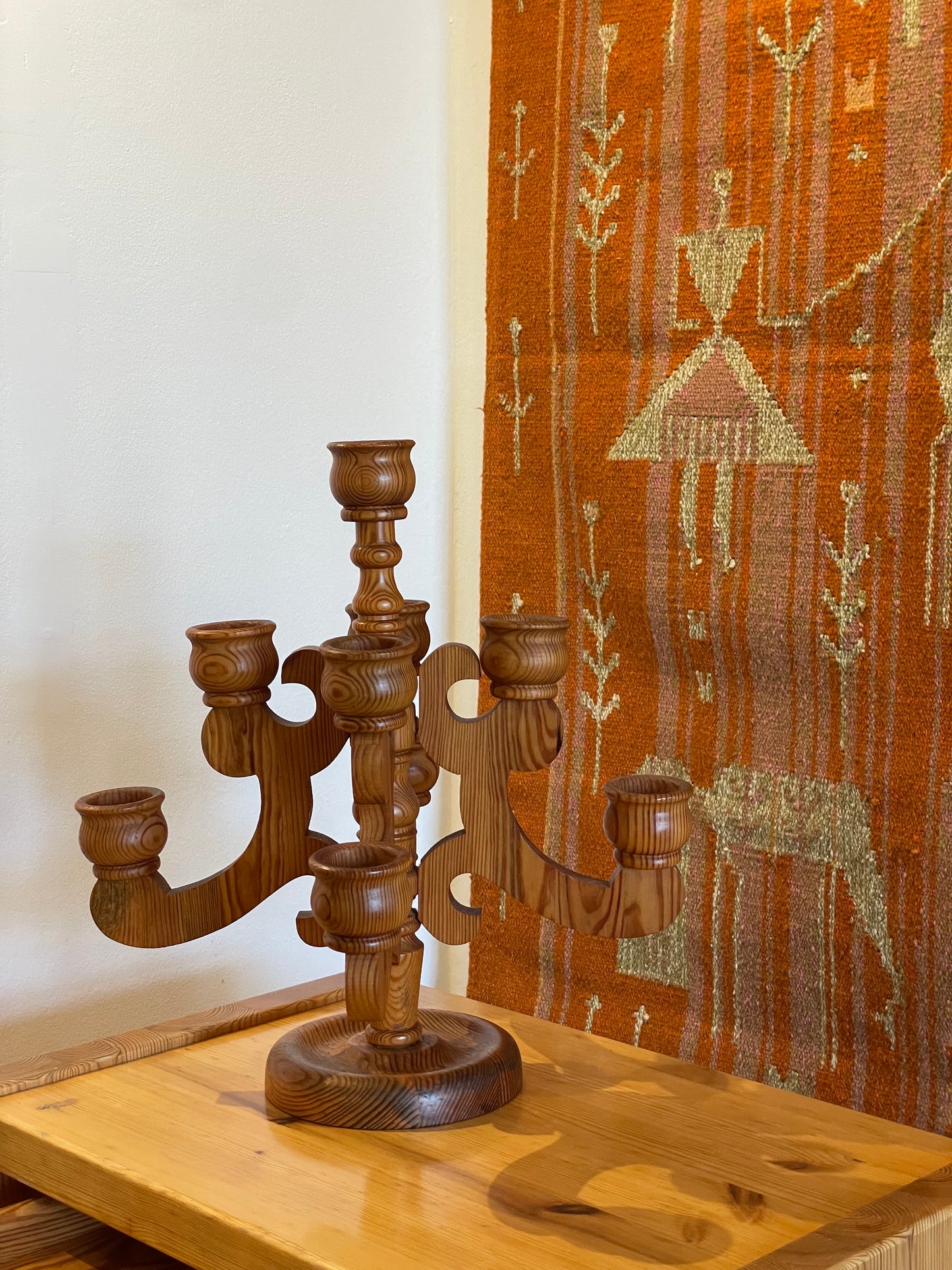 Wooden Candle Holder