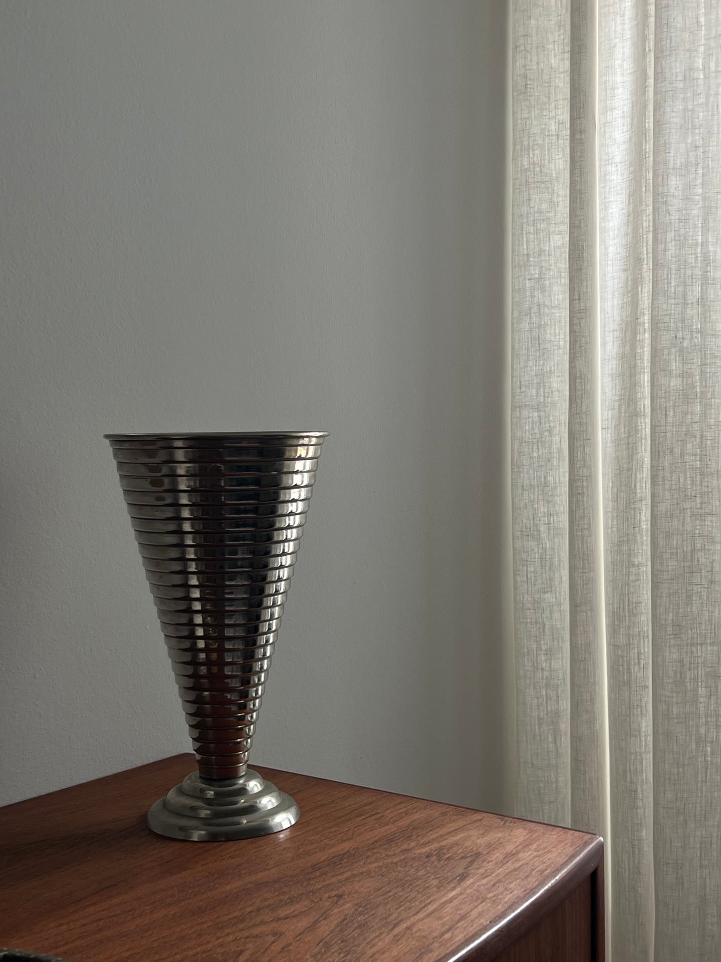 Steel vase