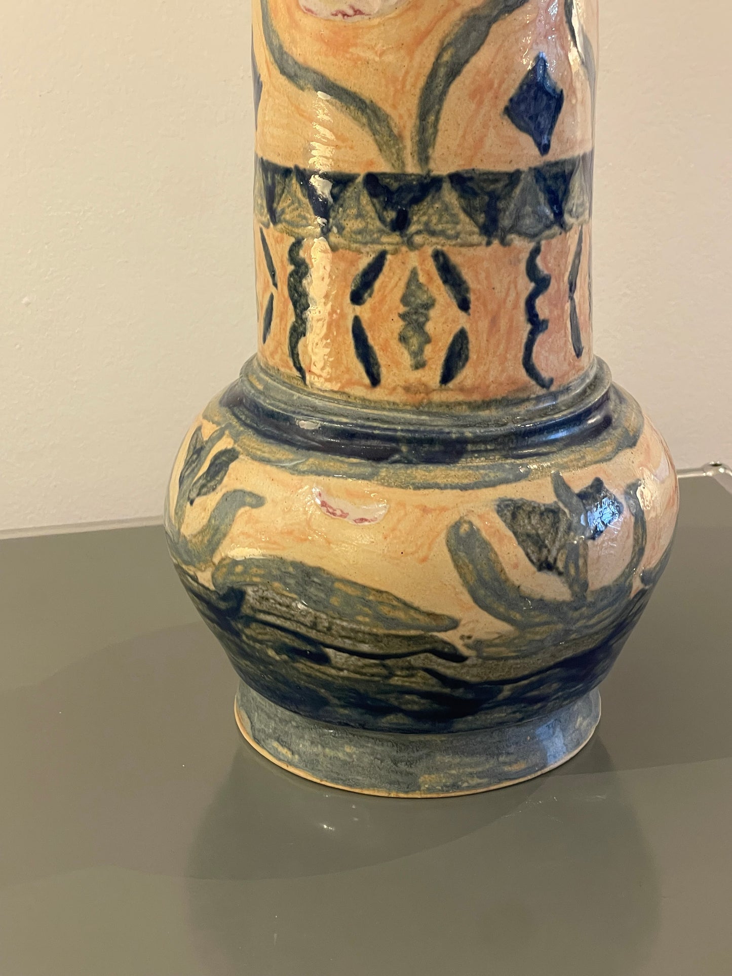 Tall ceramic vase