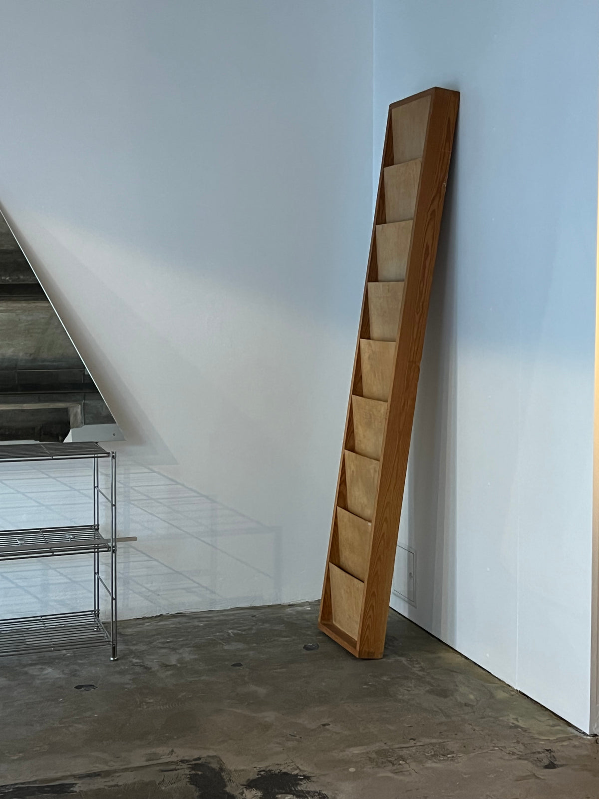 Wooden magazine rack