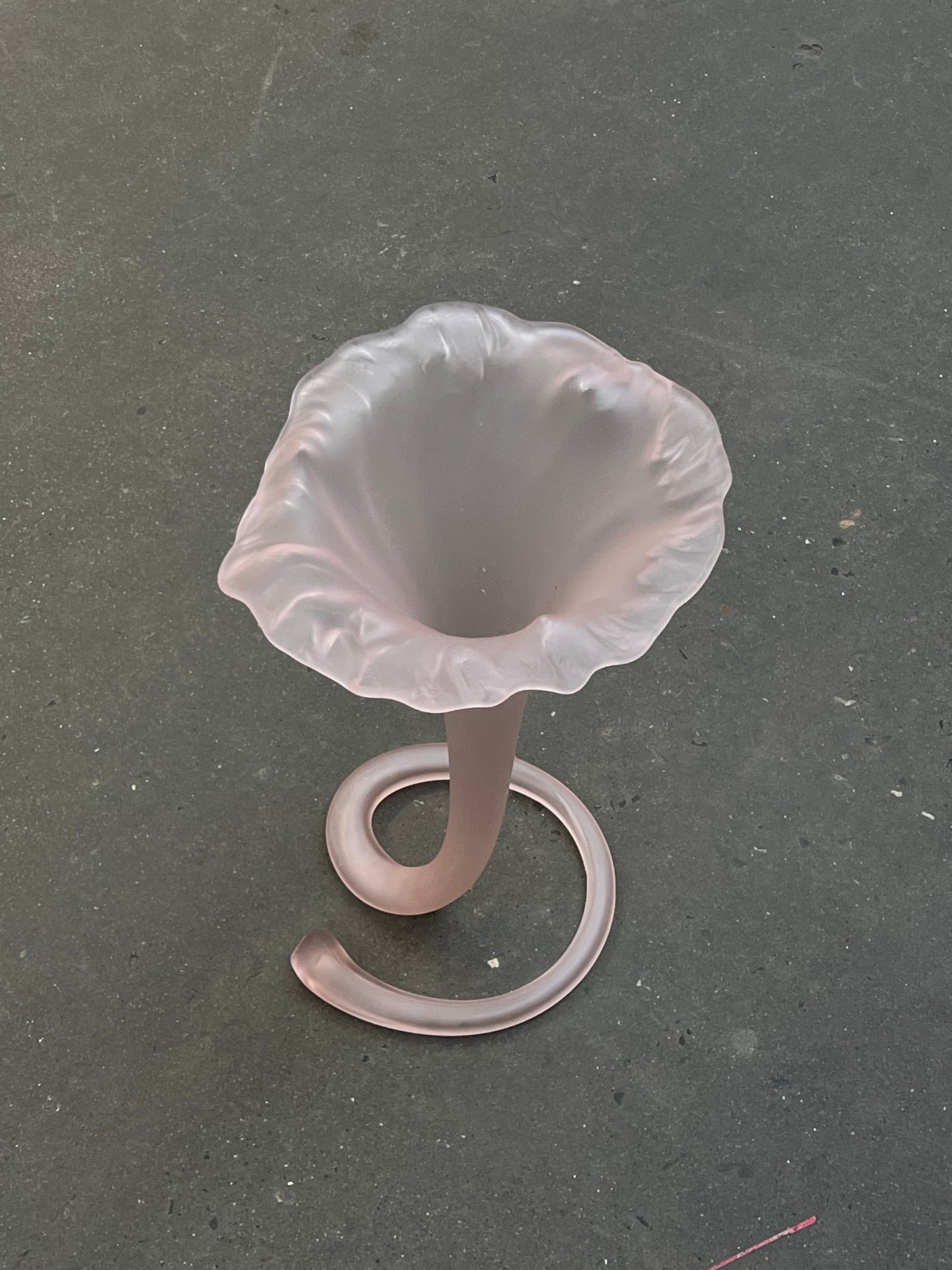 Tall glass vase
