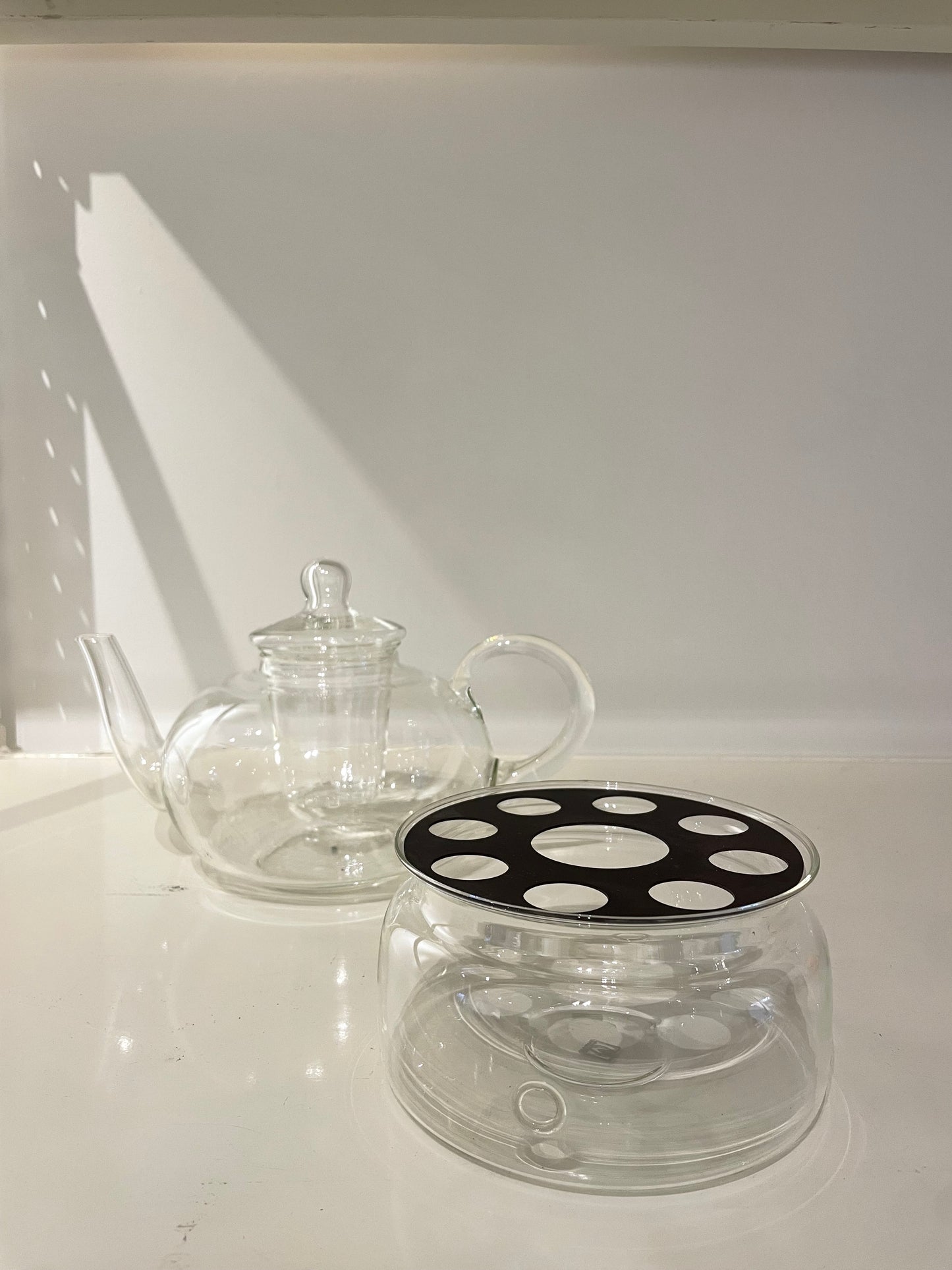 Glass Teapot with warmer