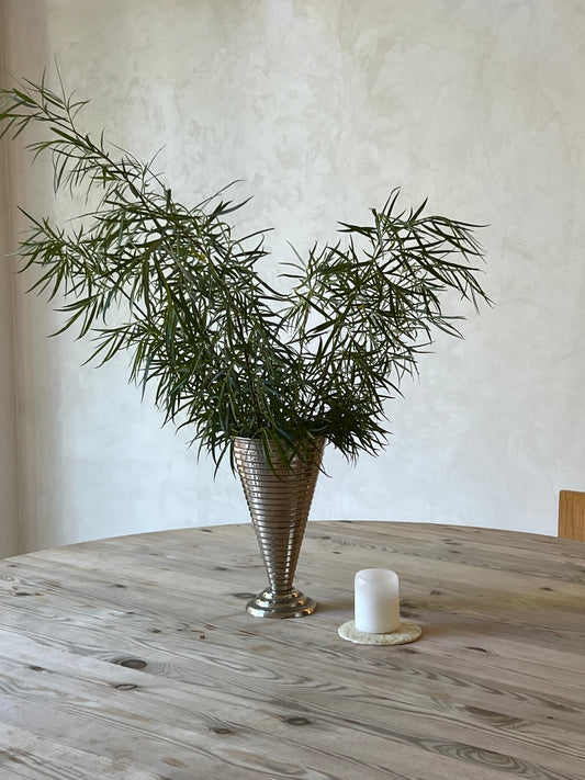 Steel vase