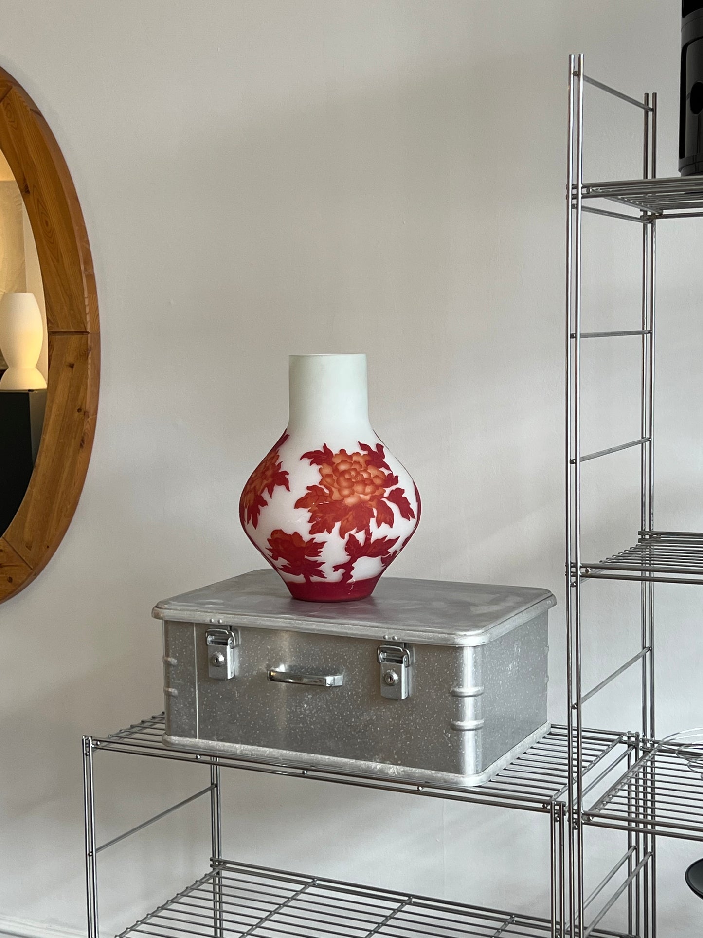 Large floral vase