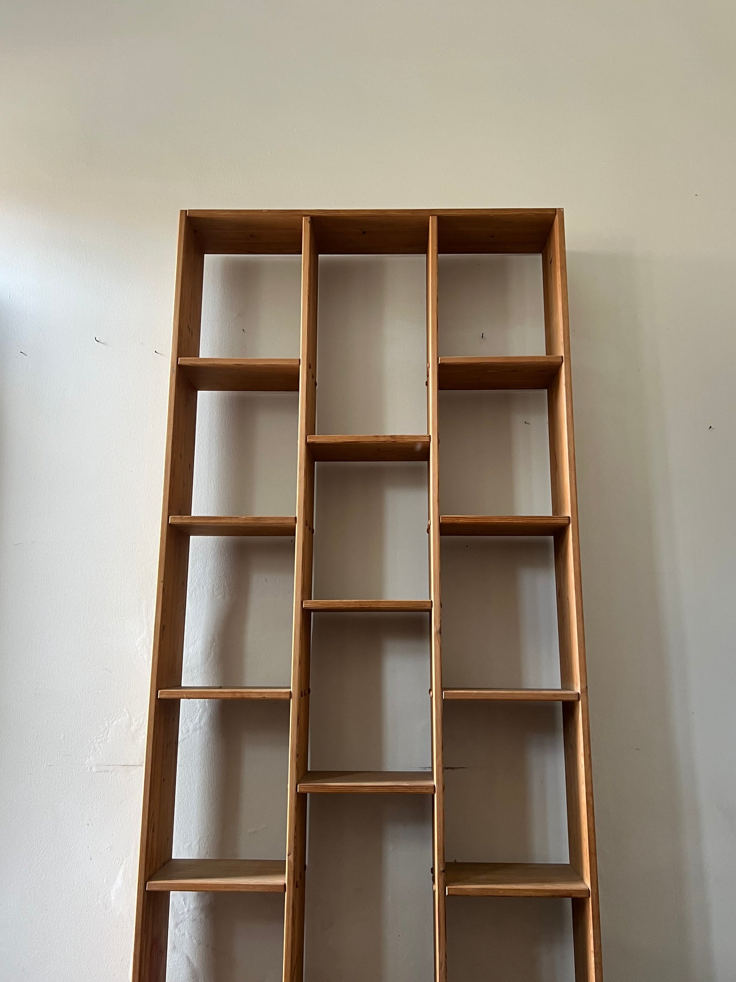 Handcrafted pine bookcase