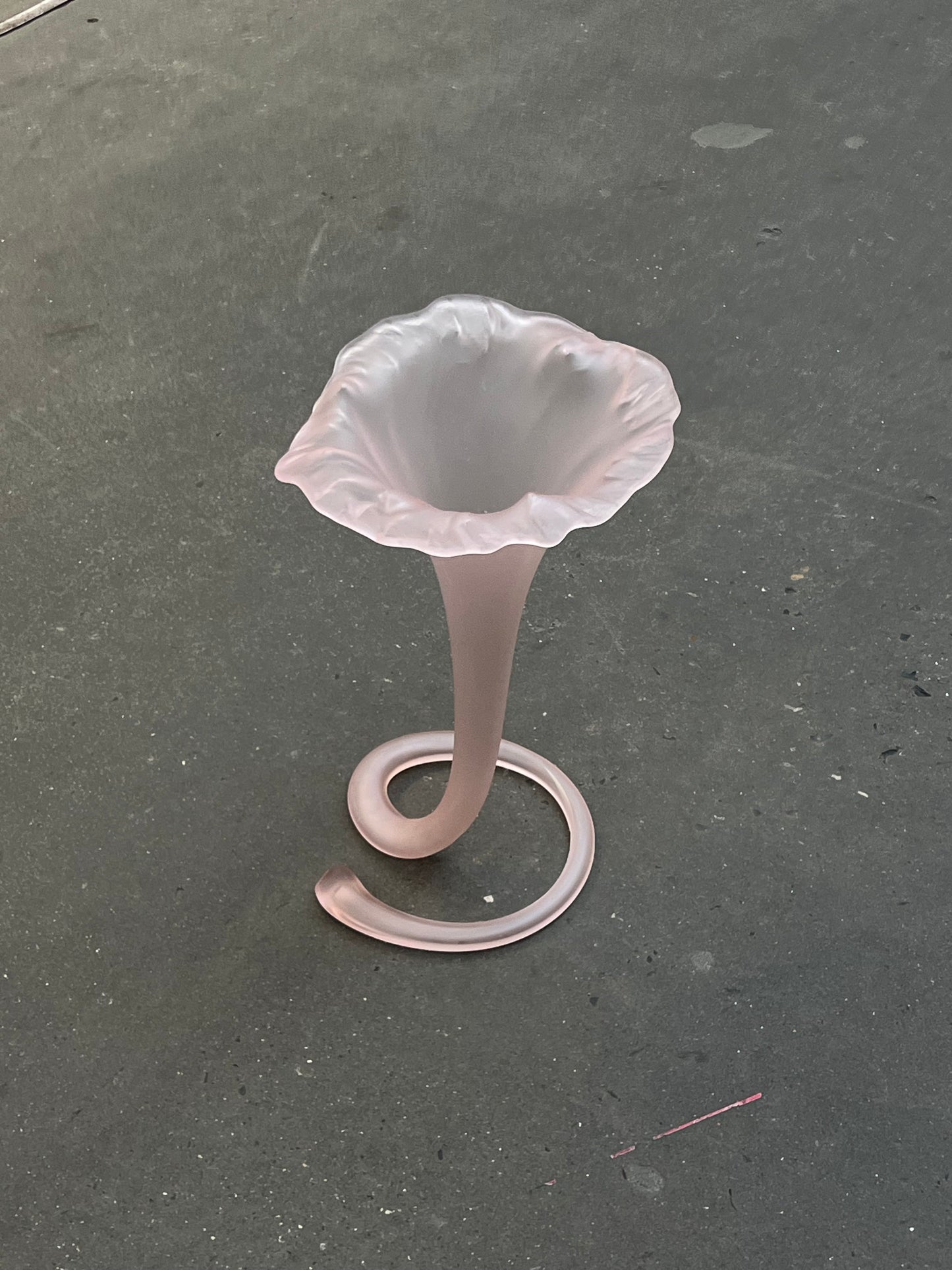 Tall glass vase