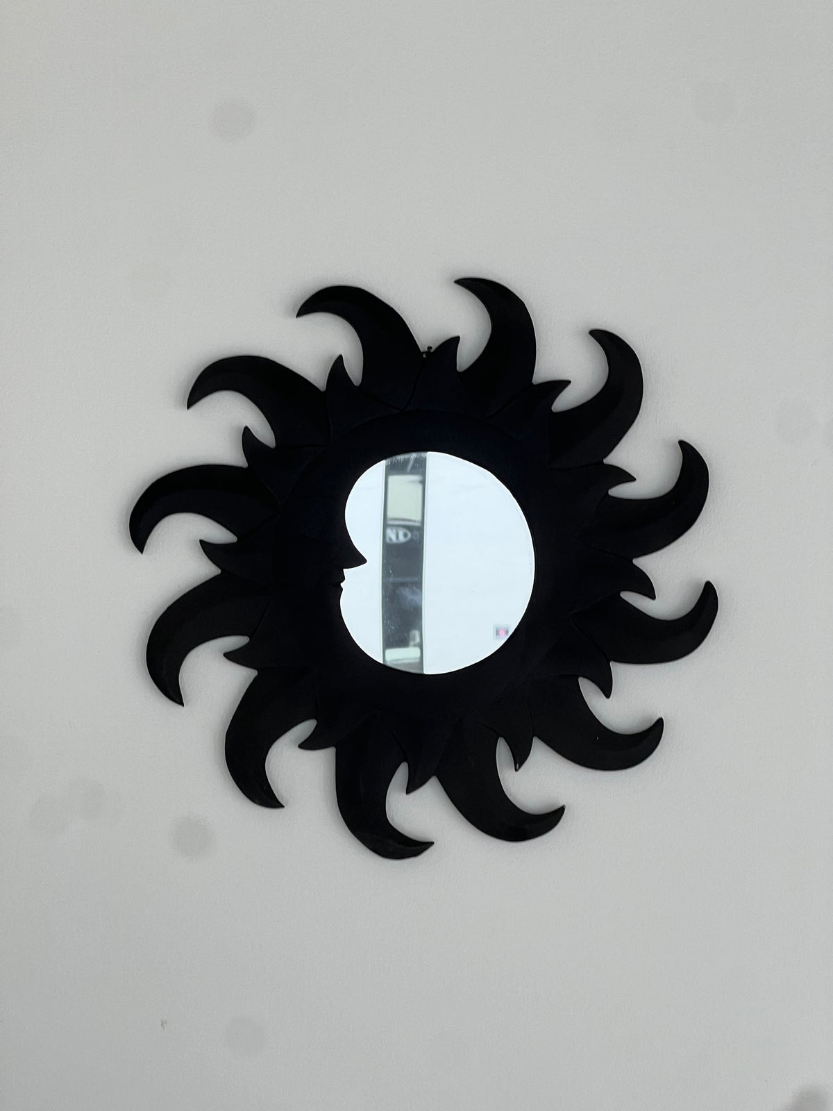 Black Sunburst Mirror