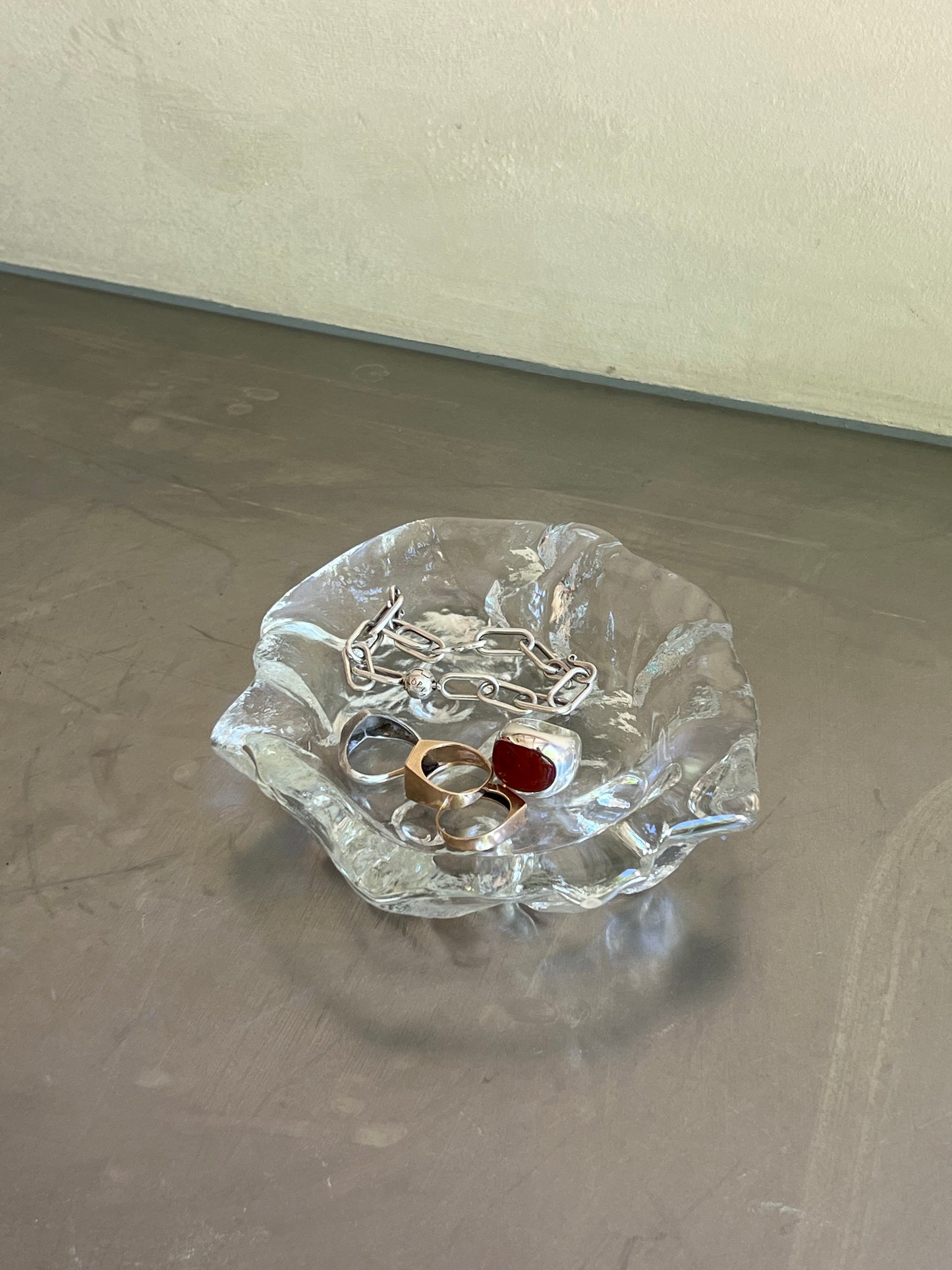 Chunky Fossil glass bowl