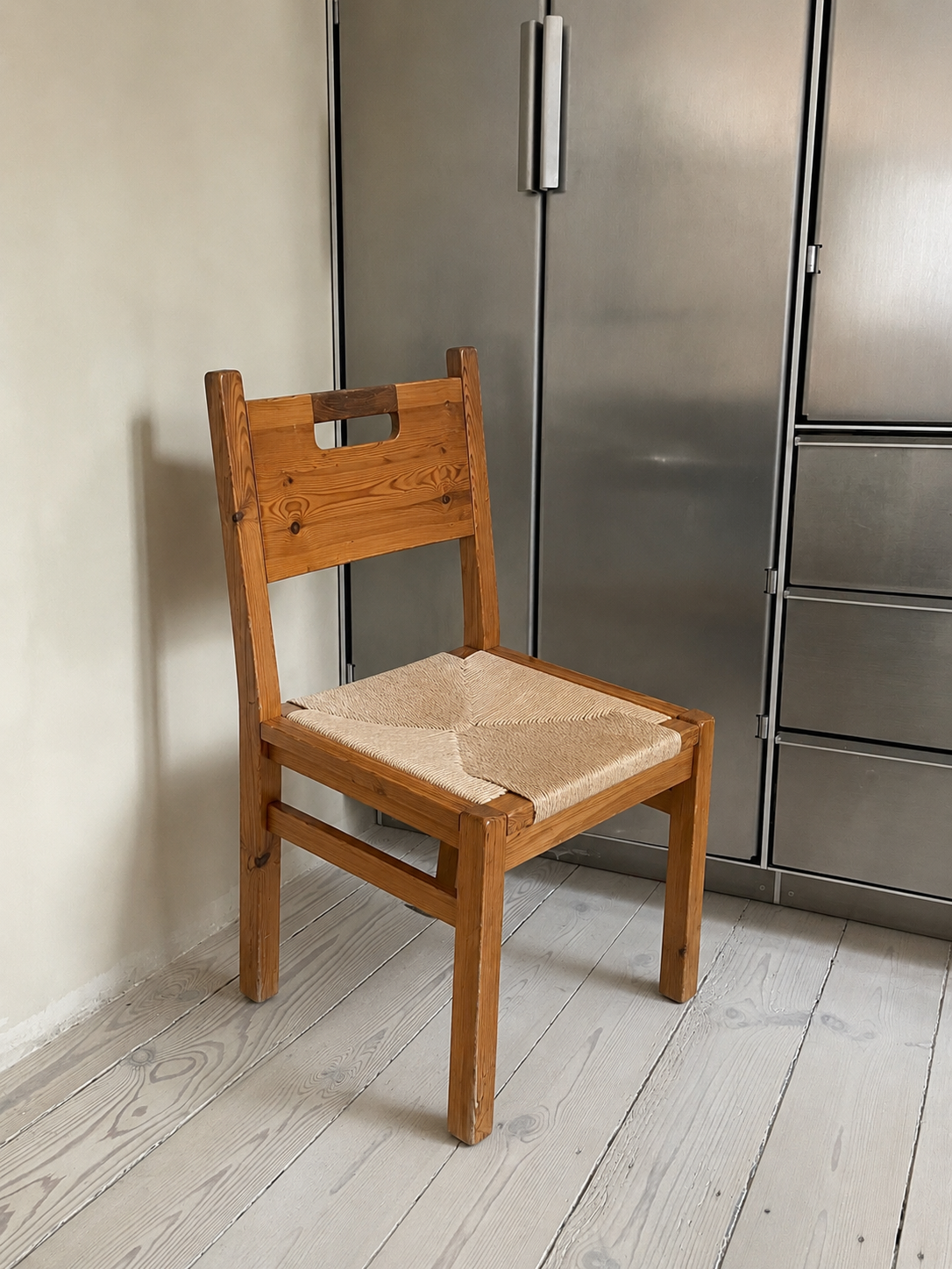 Pine and Papercord Armchair