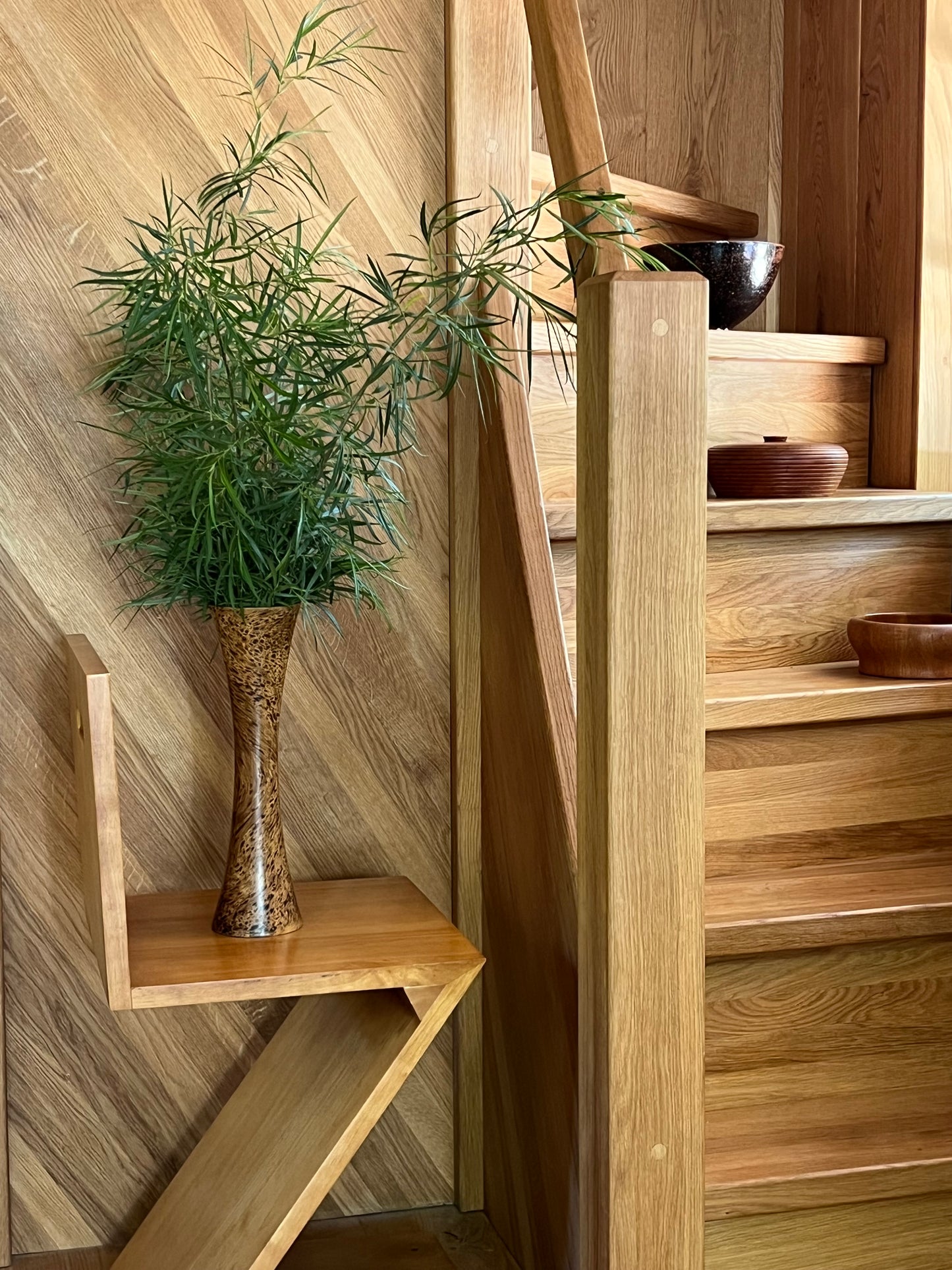 Wooden vase
