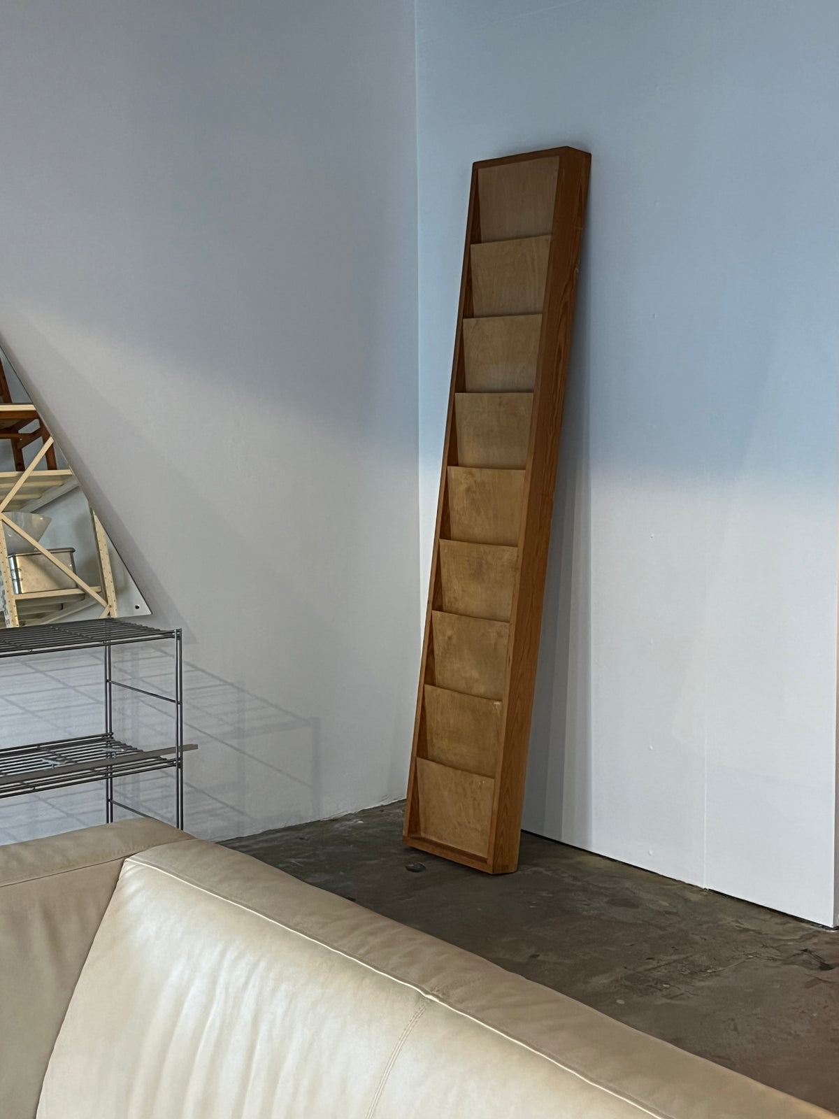 Wooden magazine rack