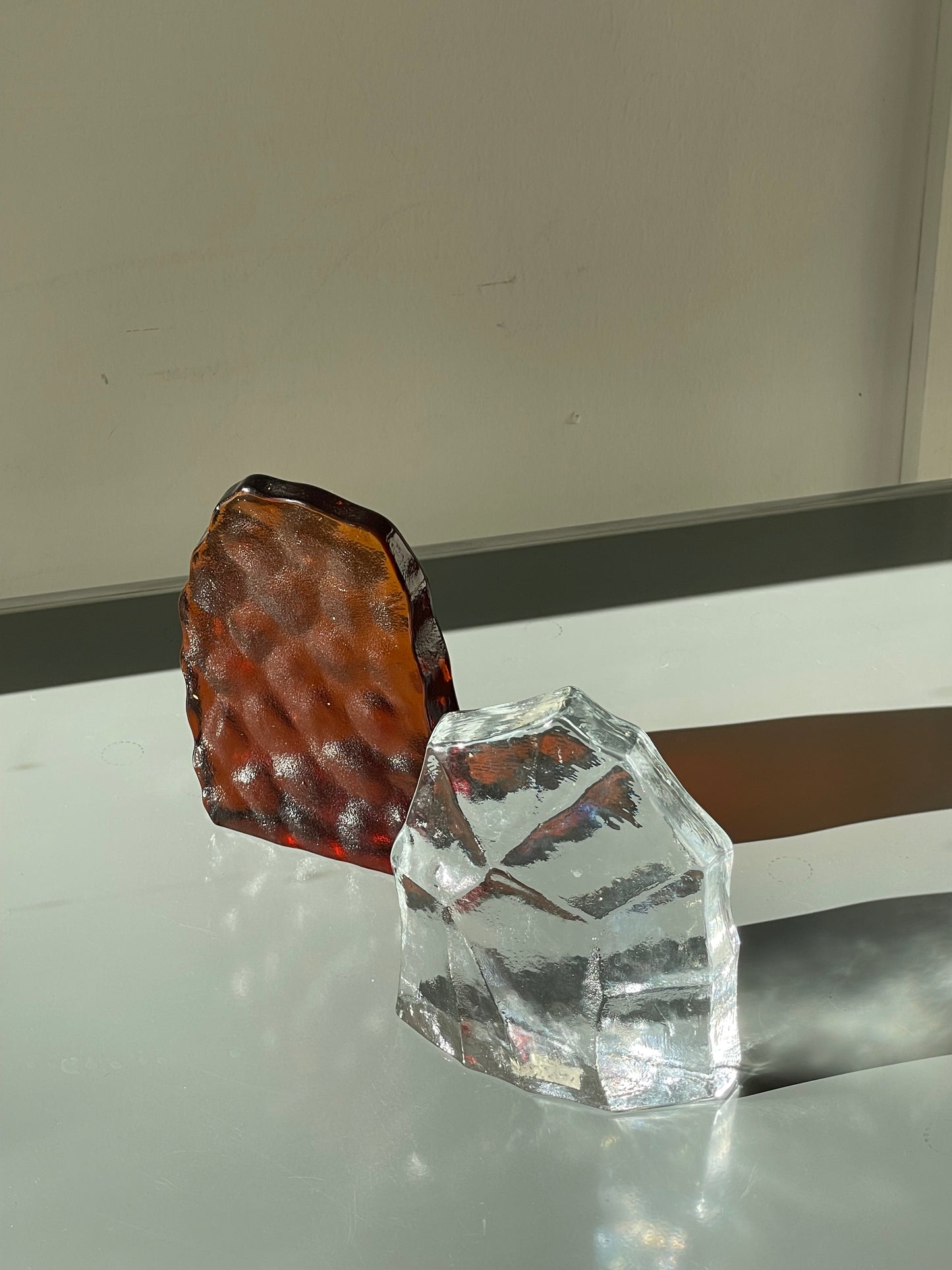 Chunky glass objects