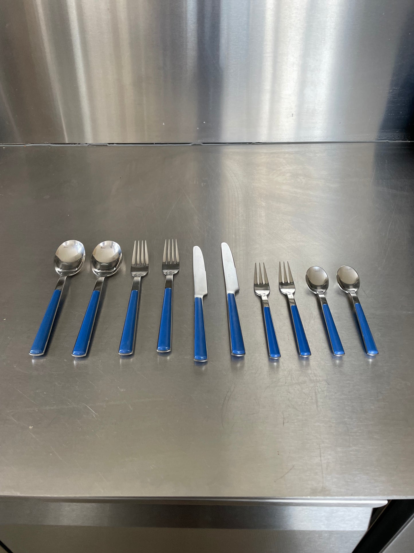 Blue steel cutlery