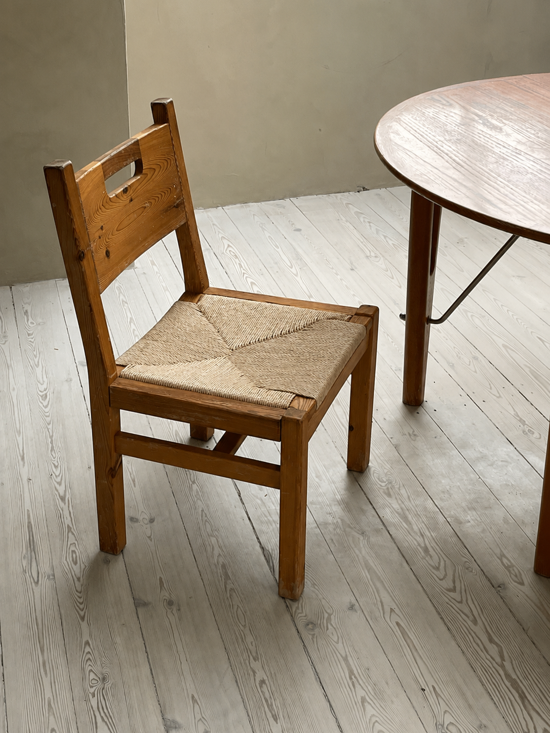 Pine and Papercord Armchair