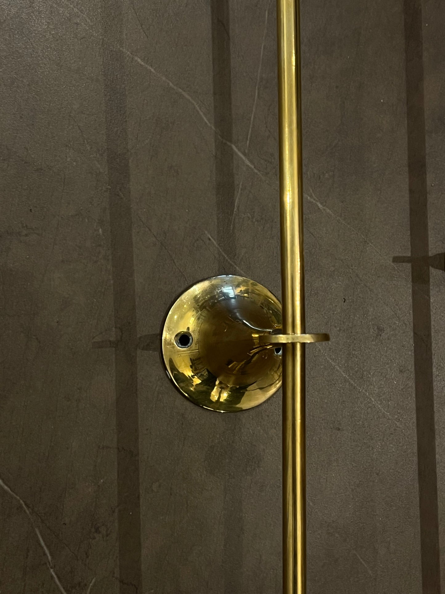 Brass candle sconces