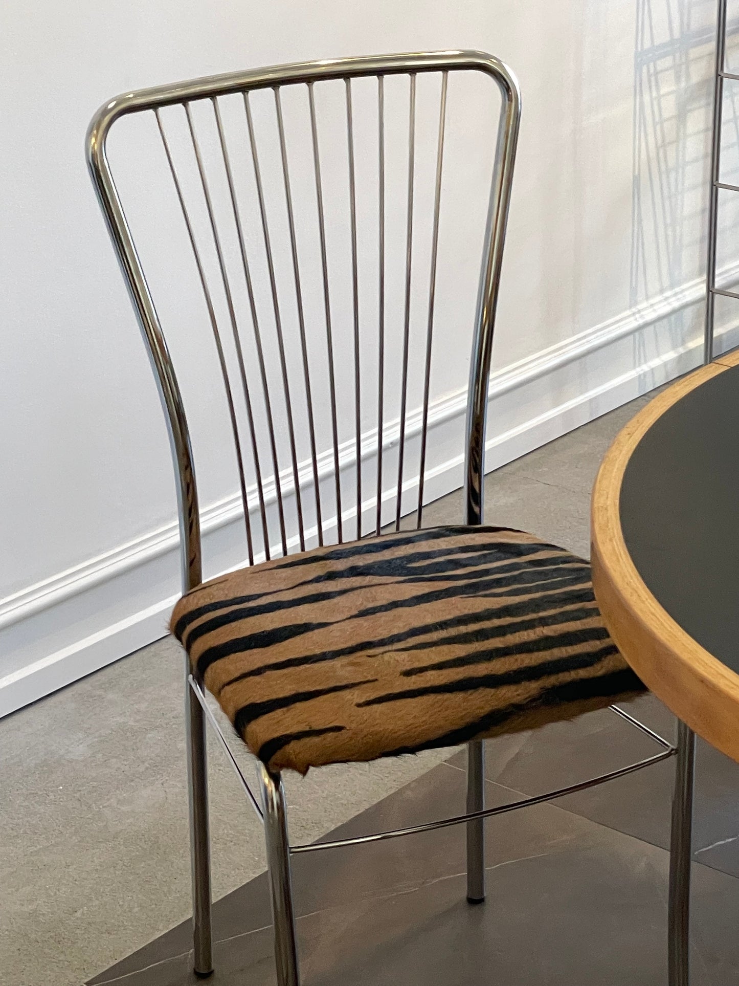 Zebra dining chair