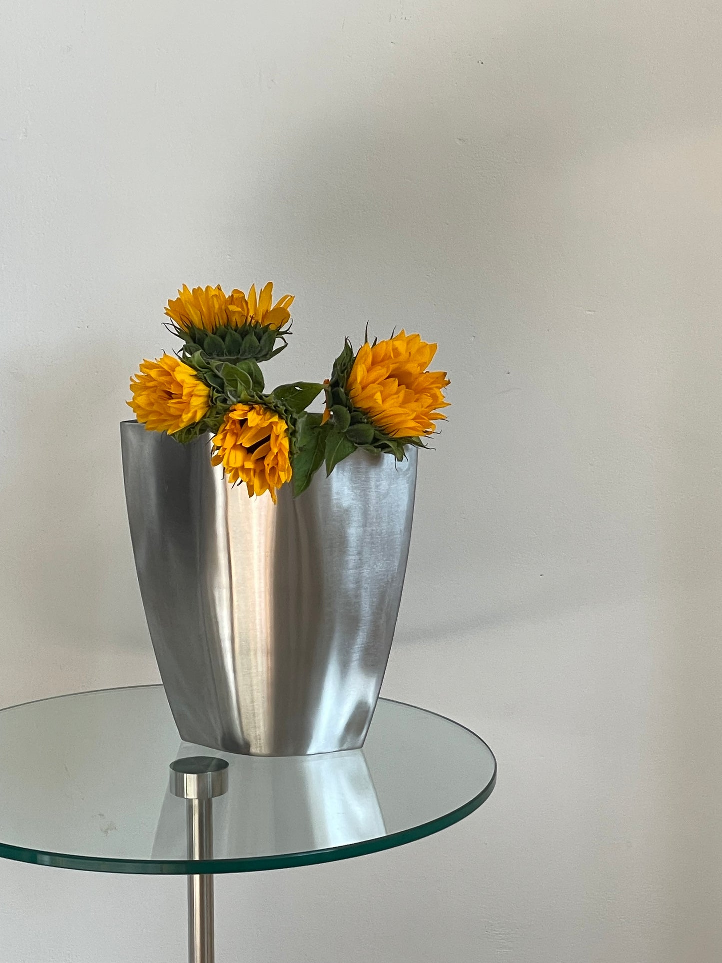 Steel vase