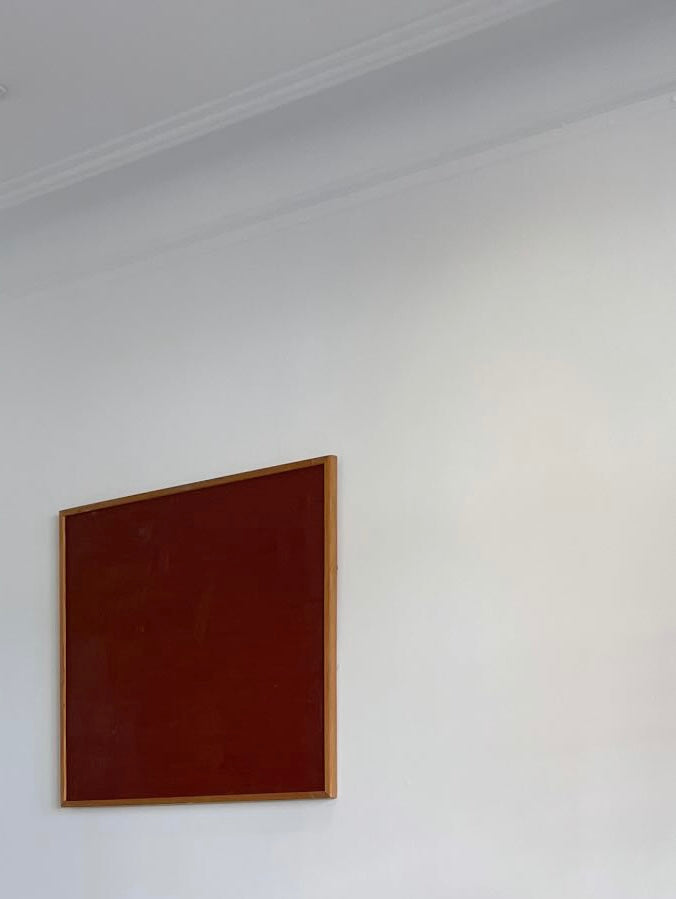Oil paint in pine frame