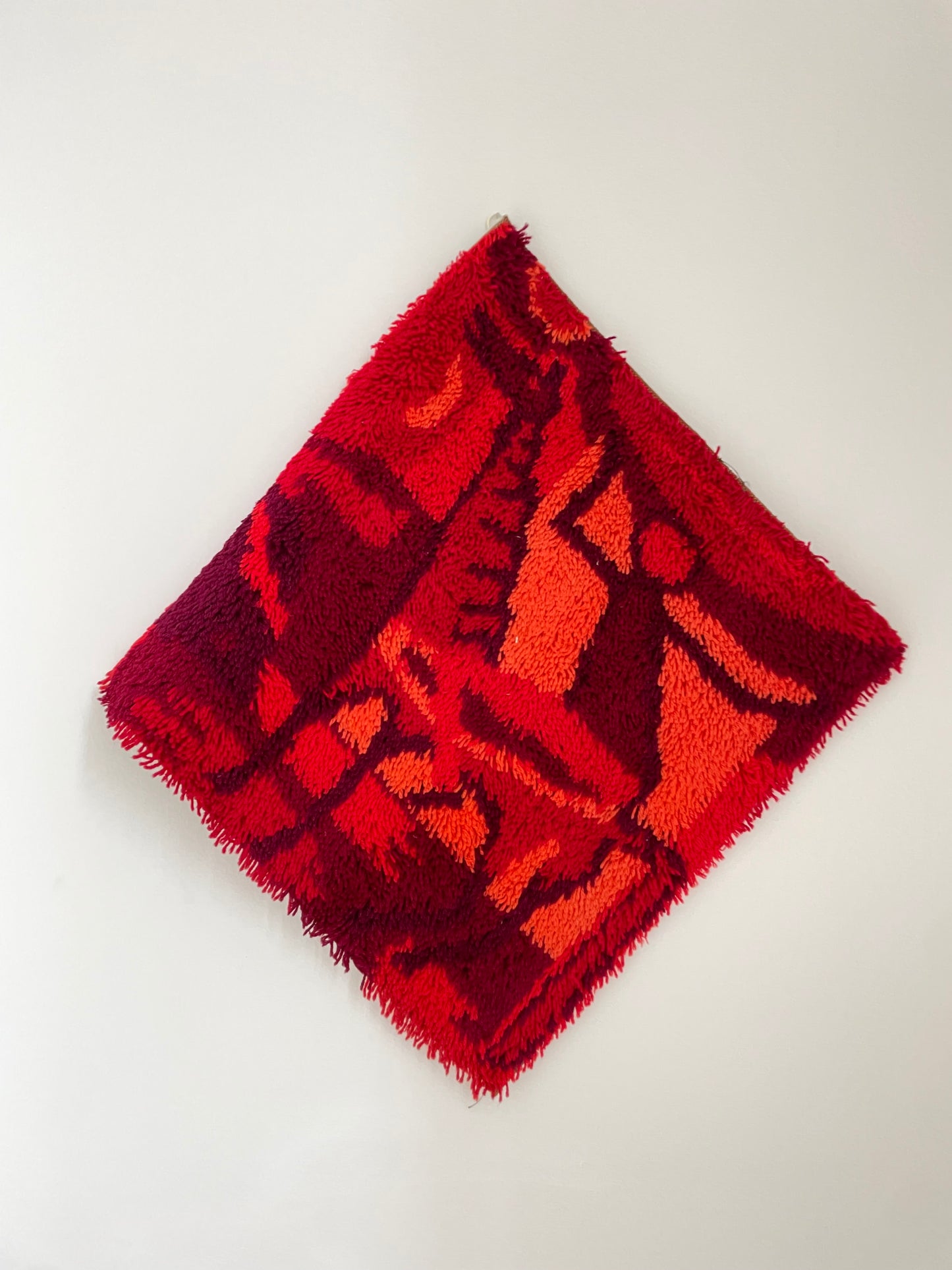 Red wall rug