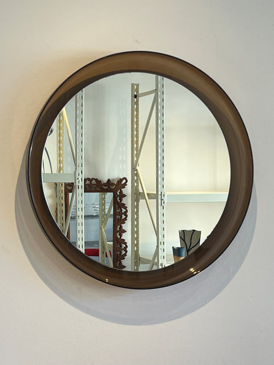 Smokey Art deco mirror