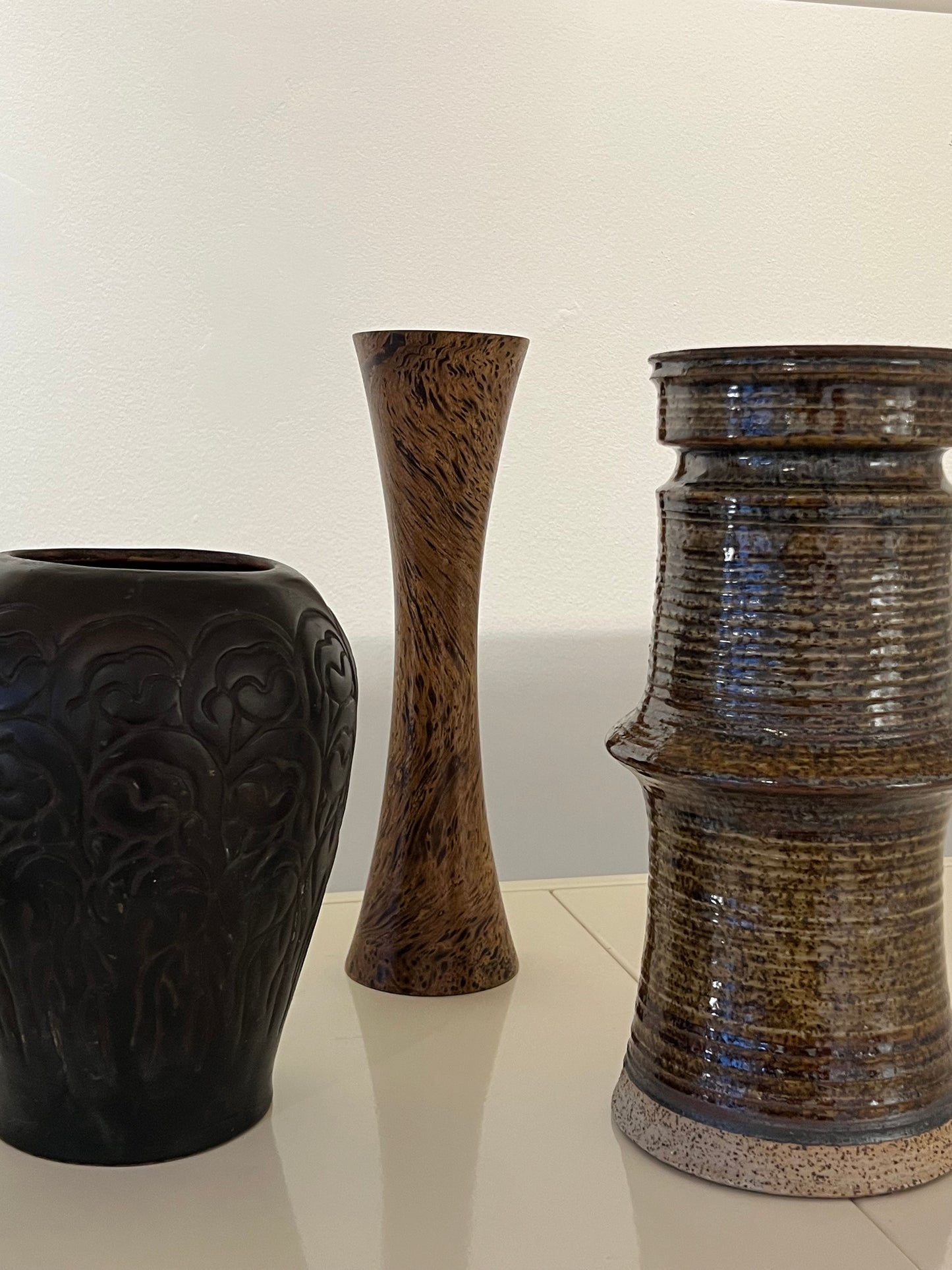 Wooden vase