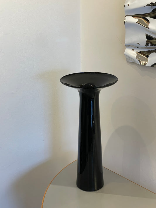 Tall glass vase