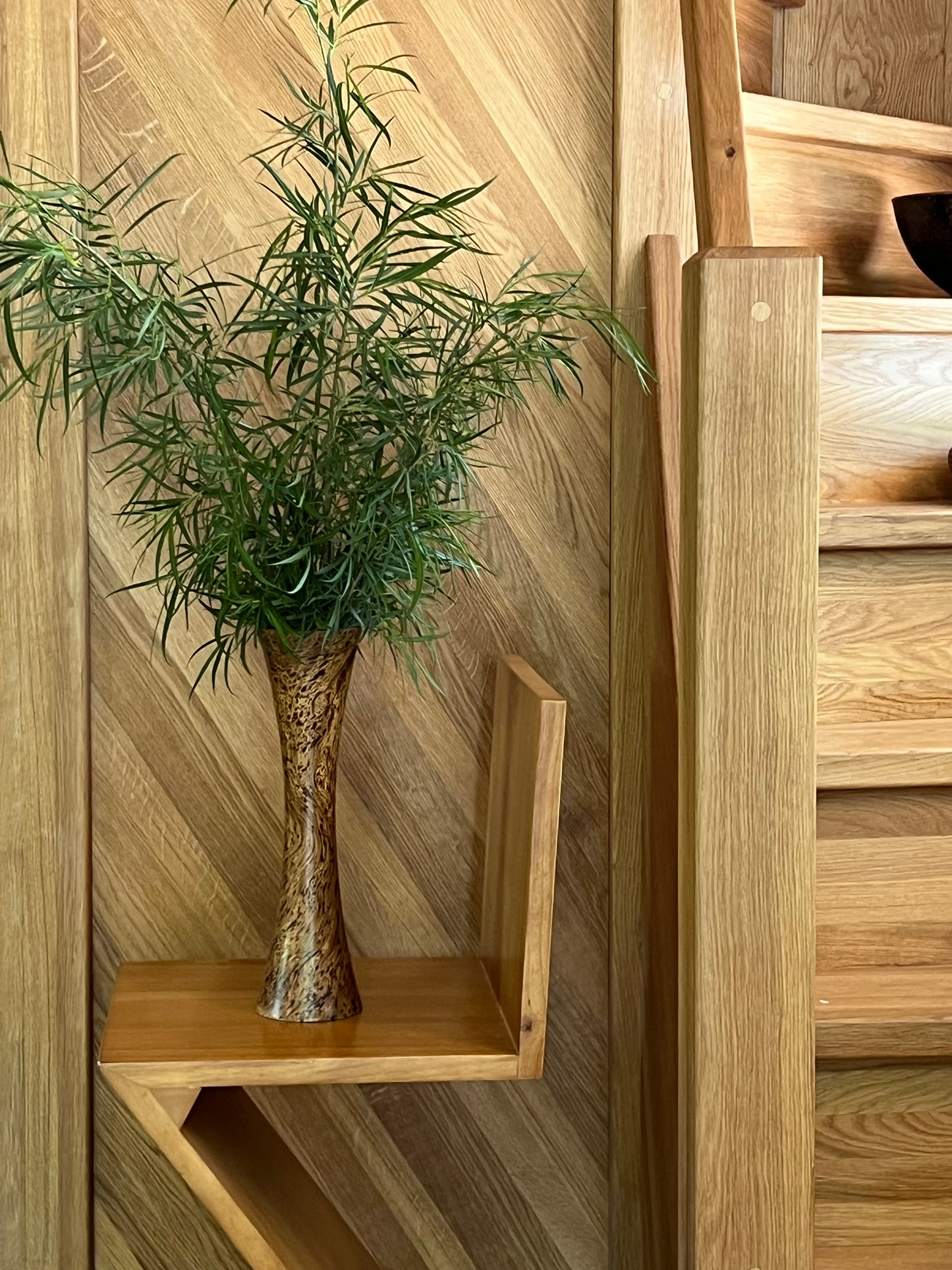Wooden vase