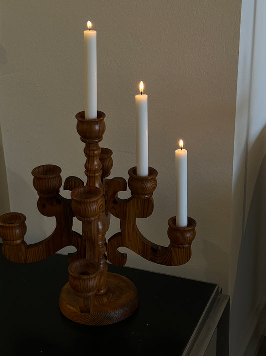 Wooden Candle Holder