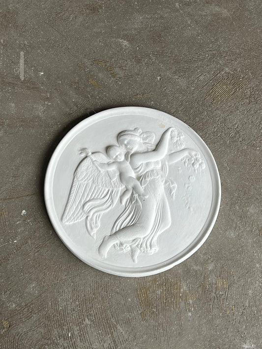 White Relief Wall Plaque