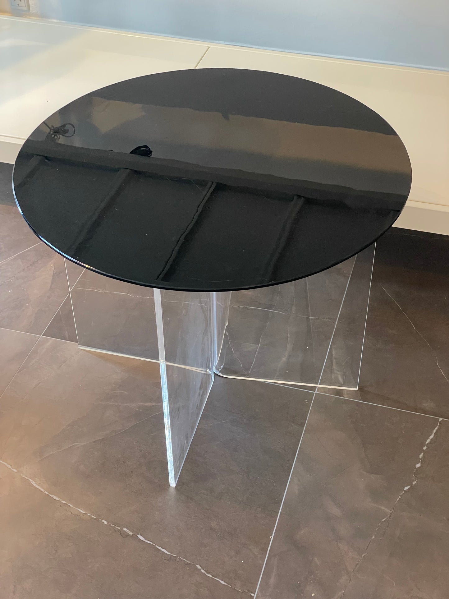 Side Table with glass top