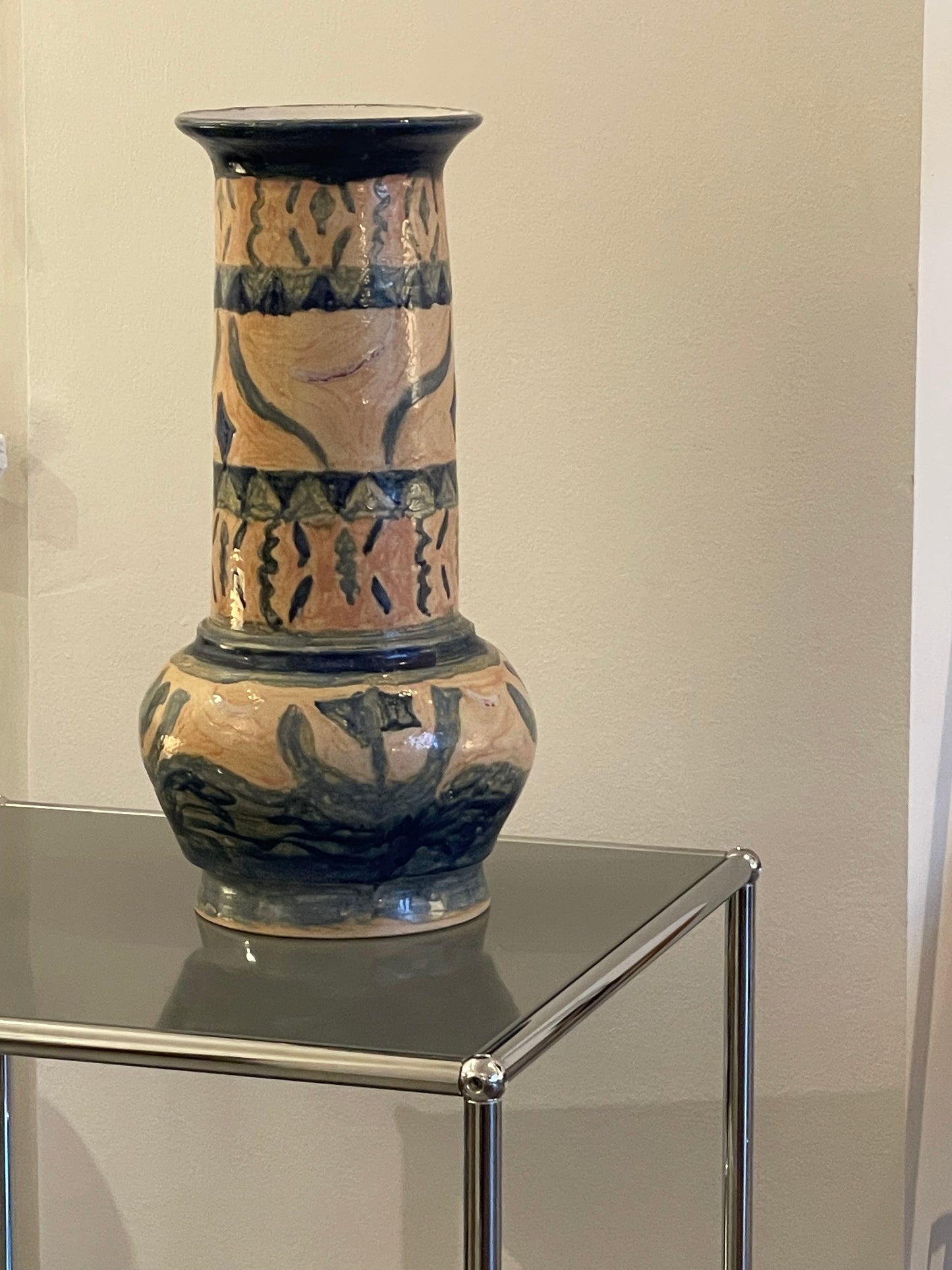 Tall ceramic vase