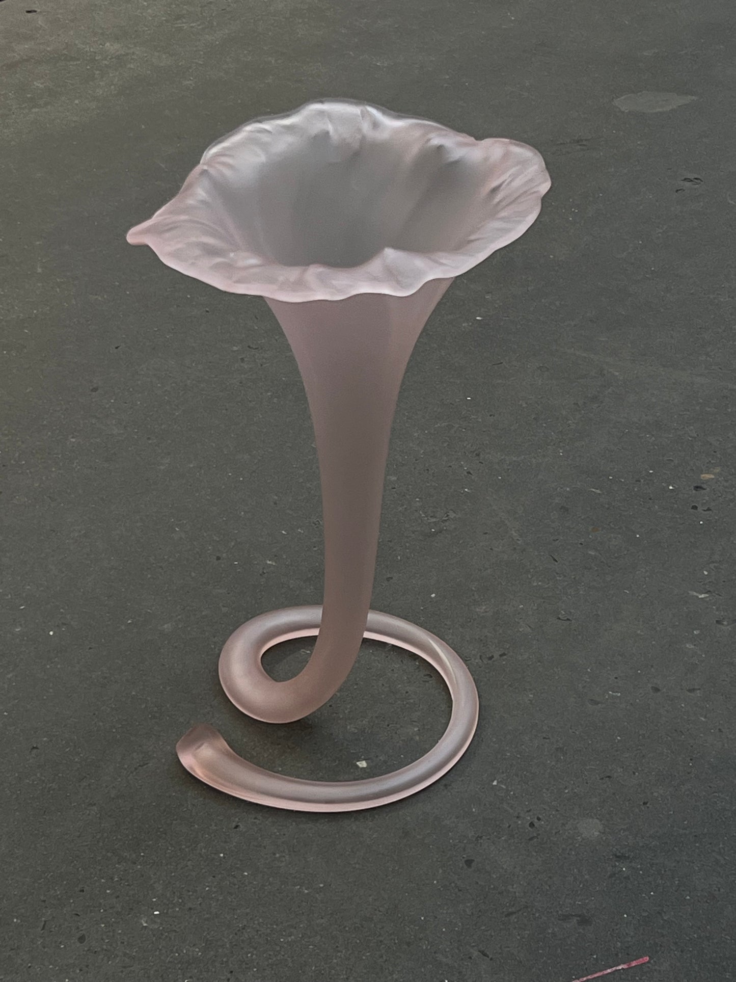 Tall glass vase