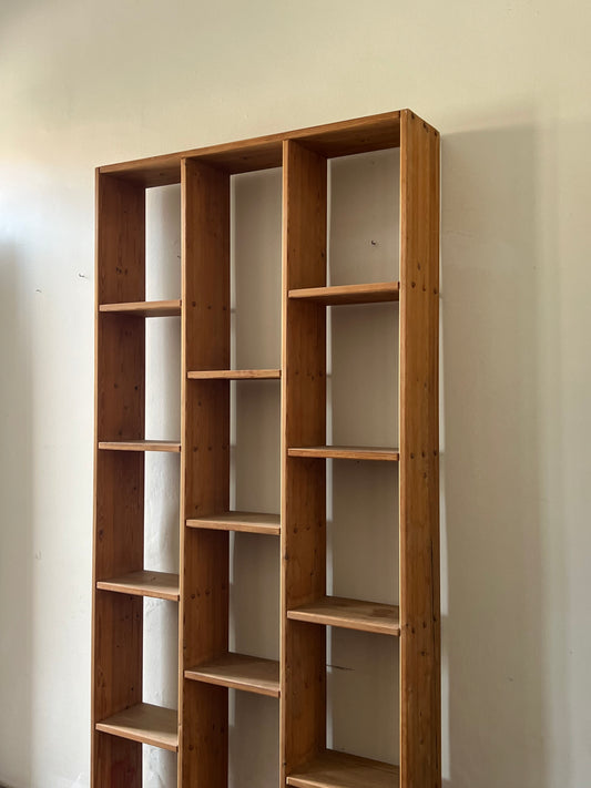 Handcrafted pine bookcase