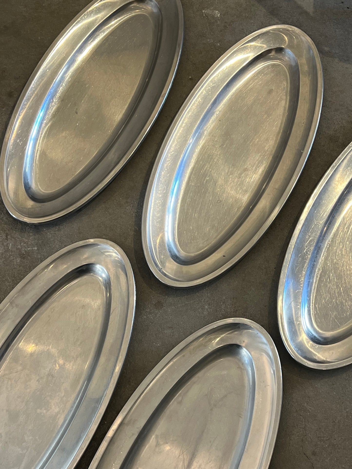 Long Stainless Steel Serving Tray
