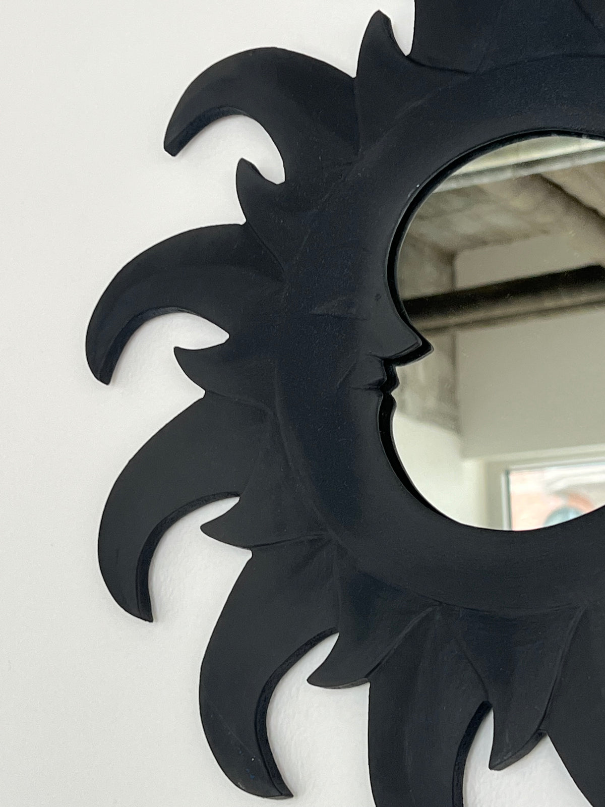 Black Sunburst Mirror